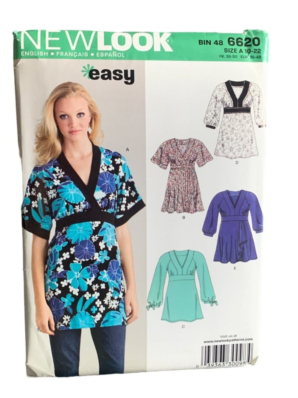 Sewing Pattern 6620 Misses Shirt Size 10-12-14-16-18-20-22 By Simplicity Uncut